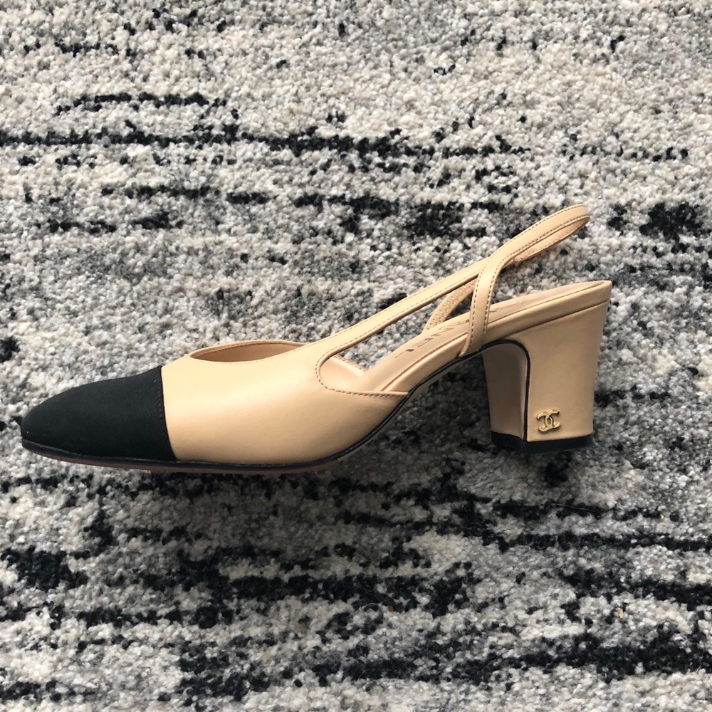 Chanel slingback heels